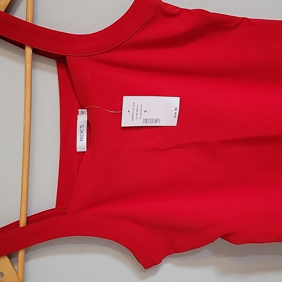 💥NWT💥RICKI'S~ Sleeveless Top, Red, S - Picture 3 of 5